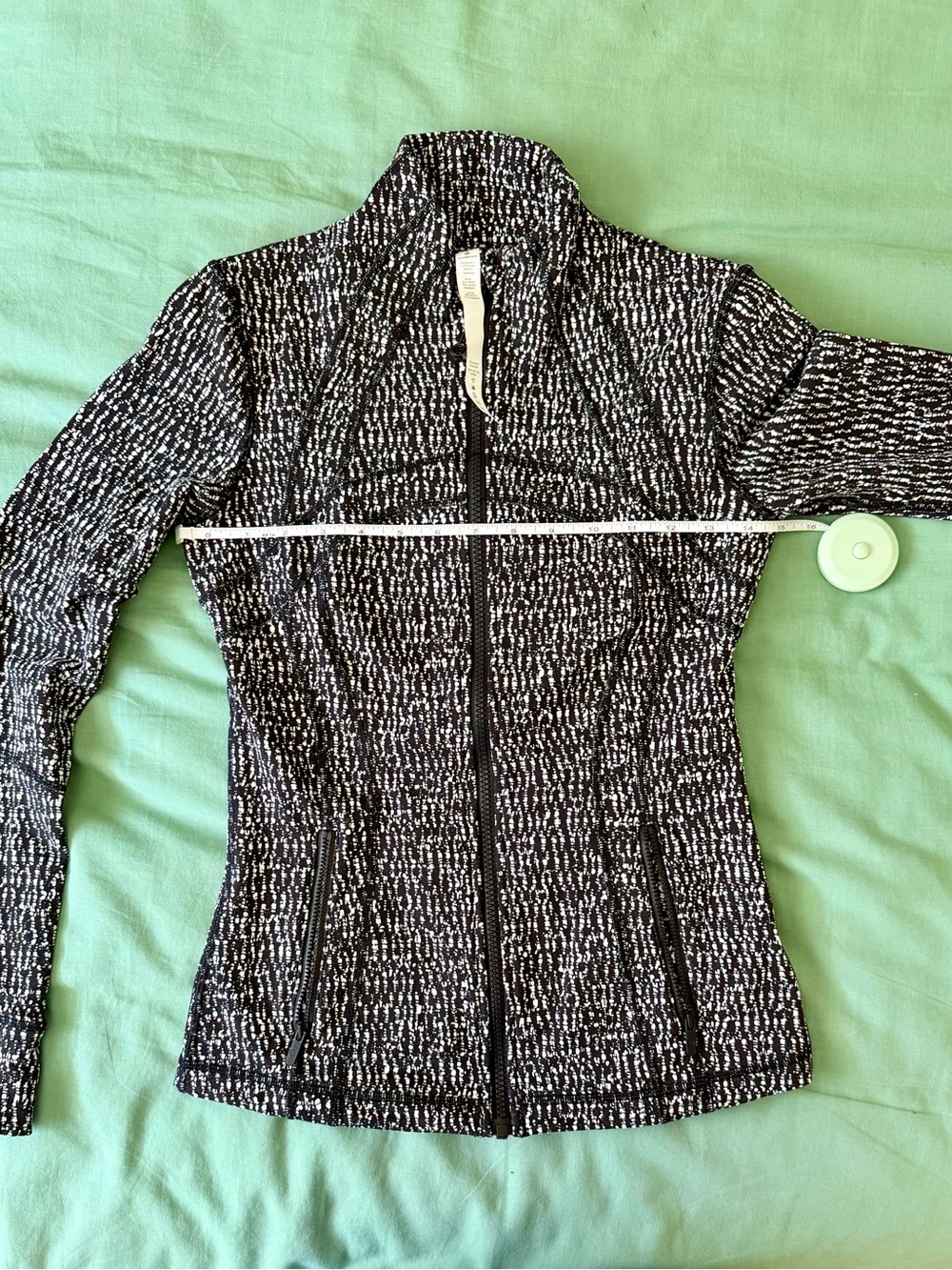 lululemon athletica Black & White Marled Full-Zip Utility Jacket